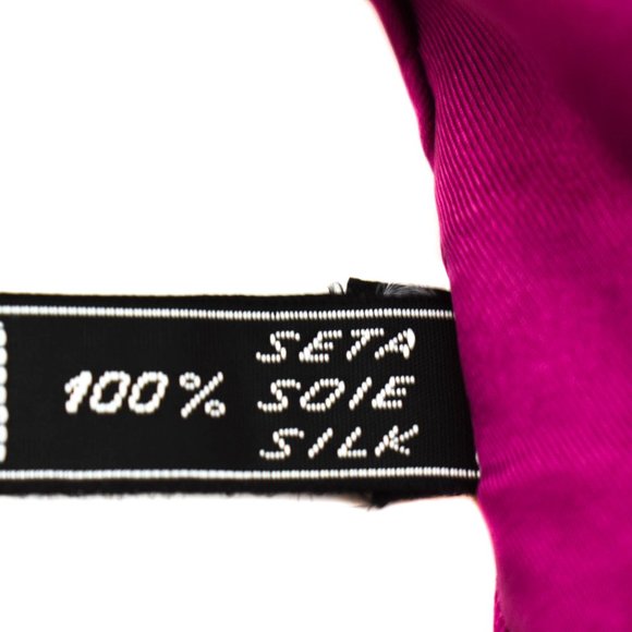 VALENTINO Multicolor Cherries & Logo Silk Scarf mo - Picture 7 of 9